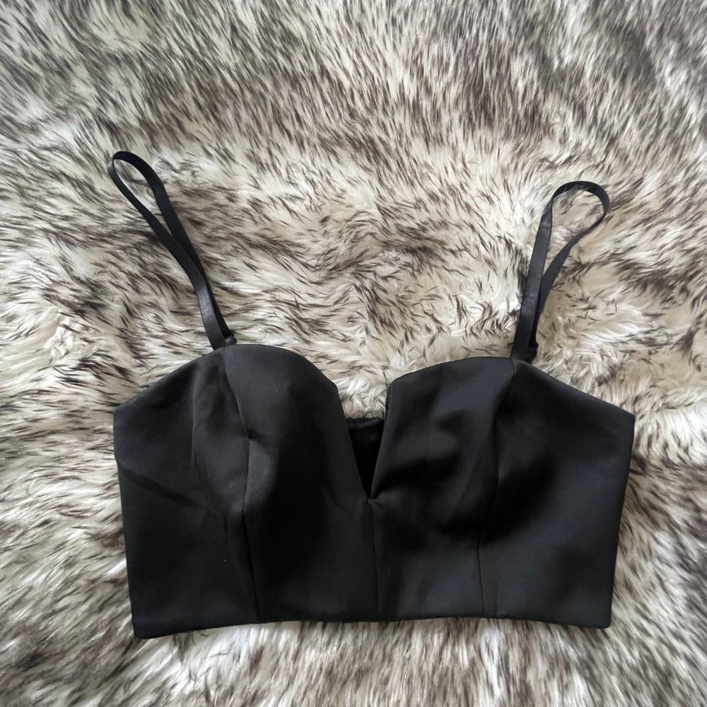 TopShop Black Crop Top